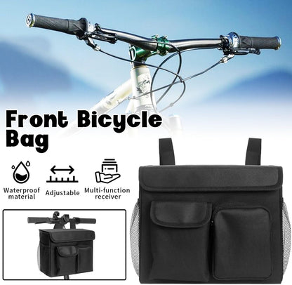 Electric Scooter Basket - Convenient Mobility Scooter Bag With 14-In Laptop Pocket and Cup Holders, Easy Installation for Bike, Mobility Scooter Accessories for Adults