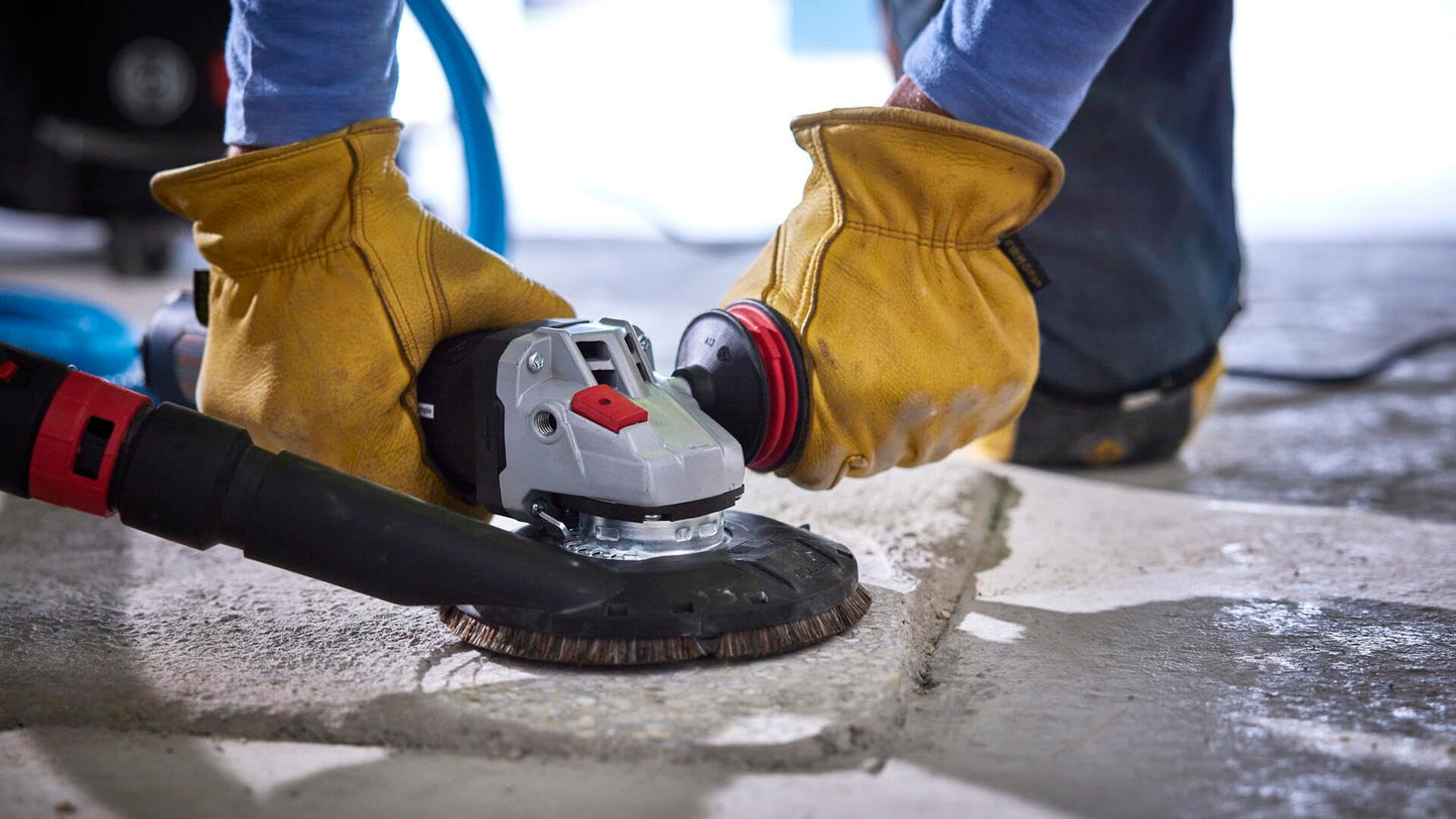 BOSCH GWS14-60PD 6 In. Angle Grinder | 13-Amp Motor, 9,700 RPM, No Lock-On Paddle Switch, Anti-Vibration Handle, KickBack Control, Soft Start, Overload Protection