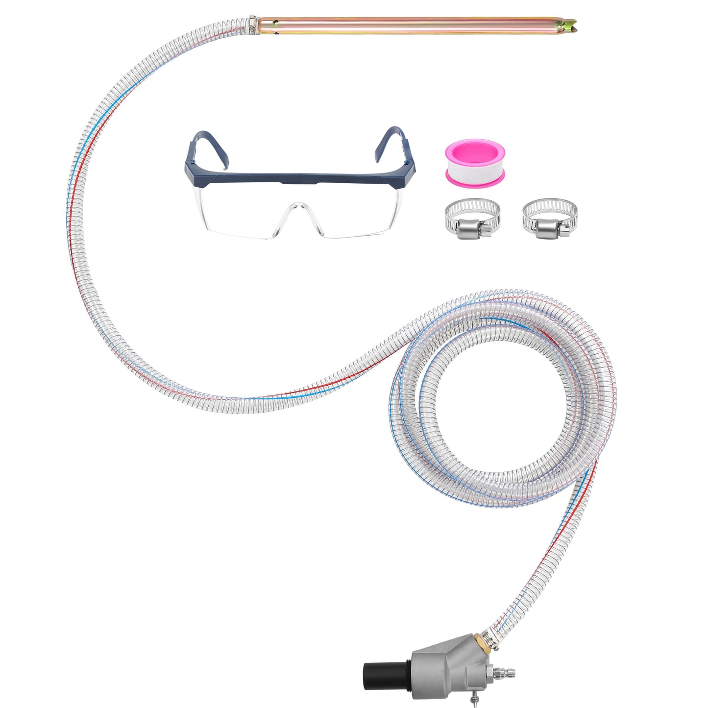 Tool Daily Pressure Washer Sandblasting Kit, Wet Sand Blaster for Pressure Washer with 18 FT Suction Hose, 1/4” Quick Connect, 5000 PSI