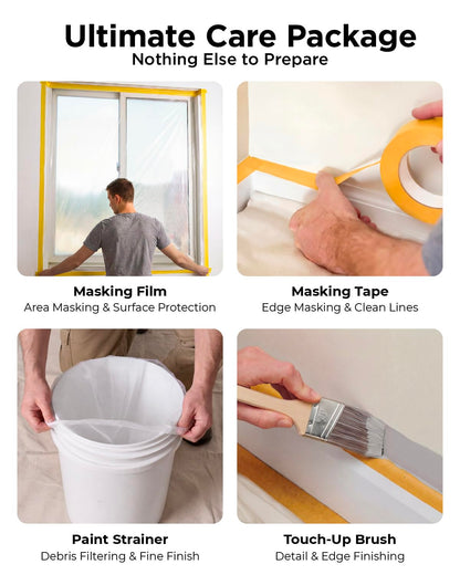InoKraft NEO Airless Paint Sprayer Kit for House Painting, DIY Beginners' Choice with Accessories Storage Space, Lightweight Design, Quick Clean for Home Interior and Exterior Furniture and Fences