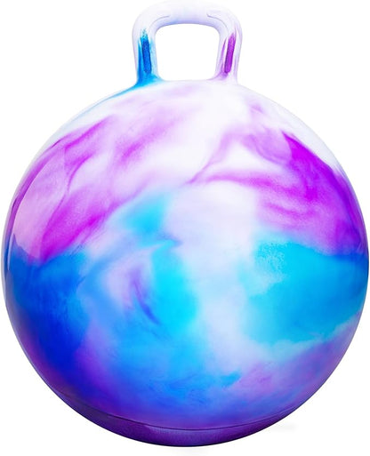 PlayZap Hopper Balls for Kids 6-12 20 Inches Bouncy Ball with Handle 20 Inflatable Bouncing Hopper 50cm Bouncing Toys Outdoor Hopping Toys for Girls Boys Gifts