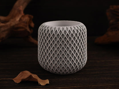 Flower Pot Succulent Candle Mold Resin Casting Silicone Molds for Home Decor & Candle Making Wave Spiral Mold