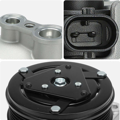 AISIN AFTERMARKET ACCGM-00637 Air Conditioner AC Compressor - Compatible with Chevrolet Corvette 2014-2019 6.2L - with 6-Pulley Groove, with Clutch