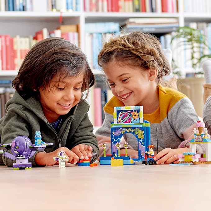 LEGO Disney Pixar’s Toy Story 4 Buzz Lightyear &amp Woody’s Carnival Mania 10770 Building Kit Carnival Playset with Shooting Game &amp Toy Story Characters (230 Pieces)
