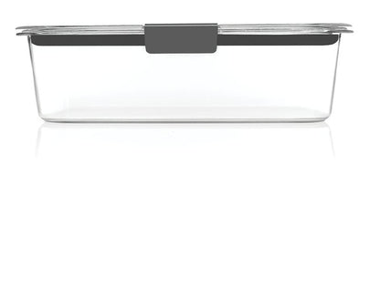 Rubbermaid Brilliance Large Food Storage Container, 9.6 Cup, BPA-Free, Leak-Proof, Clear