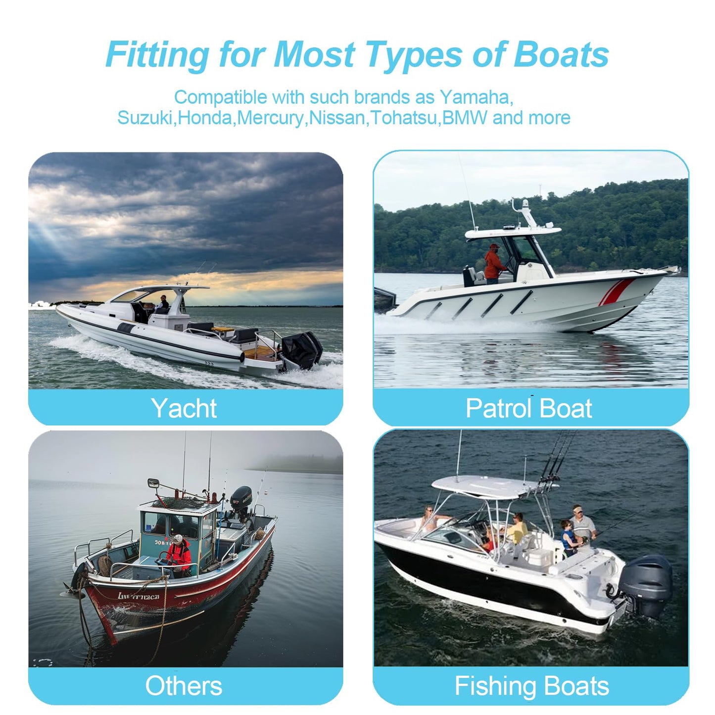 SEABOSHI Outboard 200HP Hydraulic Steering Kit,Hydraulic Steering for Boats,Boat Steering System with Hydraulic Cylinder,Helm Pump and Tubing