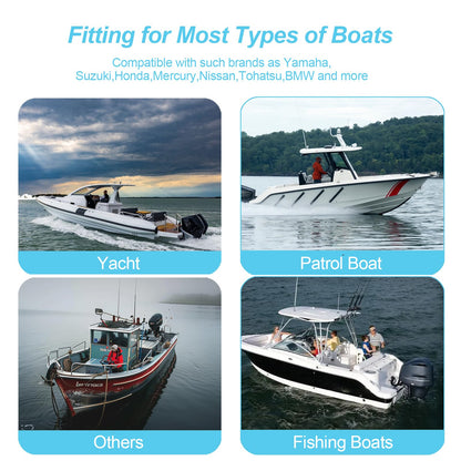 SEABOSHI Outboard 200HP Hydraulic Steering Kit,Hydraulic Steering for Boats,Boat Steering System with Hydraulic Cylinder,Helm Pump and Tubing