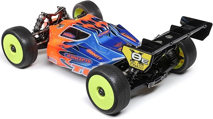 TEAM LOSI RACING 8IGHT-X/E 2.0 Combo Race Kit1/8 4 Wheel Drive Nit/El Buggy TLR04012 CarsGas Kit 1/8 Off-Road