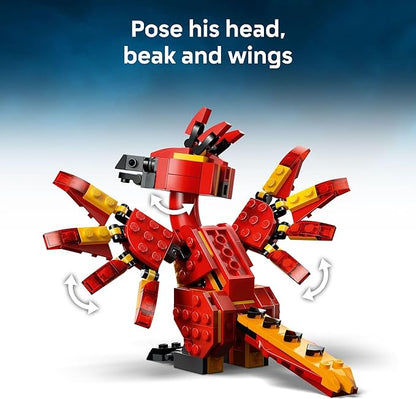 LEGO Harry Potter Fawkes: Dumbledore’s Phoenix Kids Toy - Building and Learning Toy for Pretend Play - Harry Potter Collectible for Boys and Girls Ages 8+ - Gift Idea for Birthdays - 76448