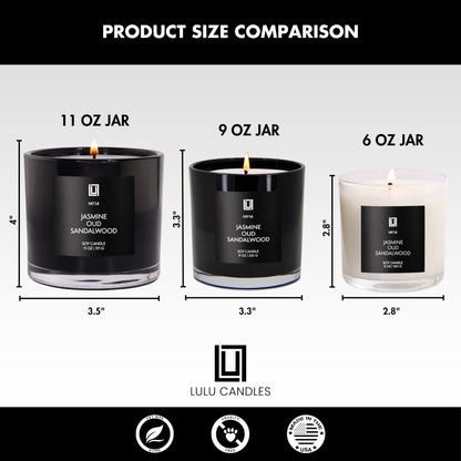 Lulu Candles | Tomato & Vine | Smells Fresh & Green | Luxury Scented Soy Jar Candle | Hand Poured in The USA | Highly Scented Long Lasting (9 Oz.)