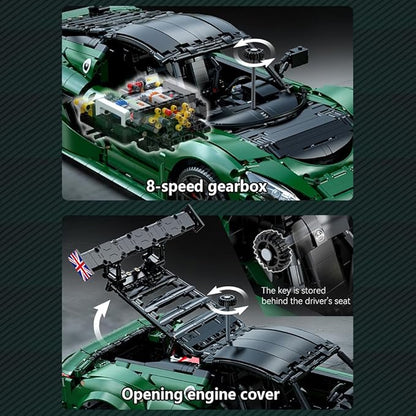 CaDA Master C61511W Lotus Exige Cup 430 1:8 Static Building Block Supercar 3730 Pieces 53.8cm Collectible Display Model for Adults 14+