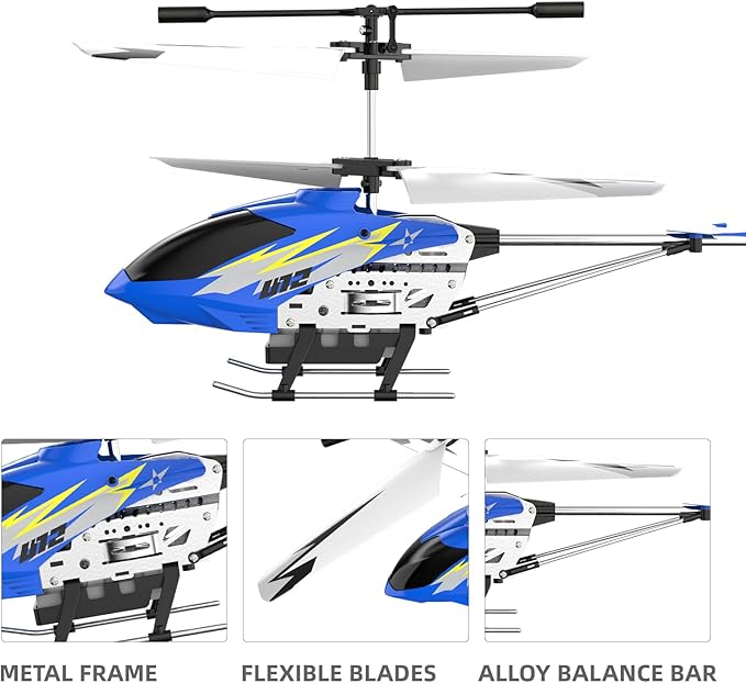 Cheerwing U12 Remote Control Helicopter with Altitude Hold Mini RC Helicopter for Adults Kids One Key take Off/Landing and 2 Batteries