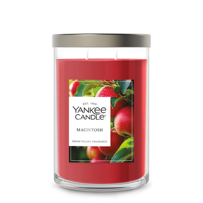 Yankee Candle, Macintosh Scented Candle, 20oz Classic 2-Wick Tumbler with up to 80 Hour Burn Time