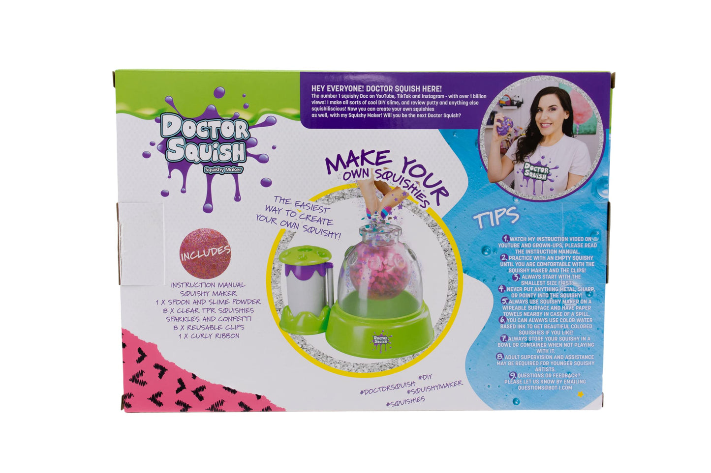 Doctor Squish Squishy Maker Station | DIY Make Your Squishies Kit | All Inclusive with Sparkles & Slime Powder | Ages 8 & Up