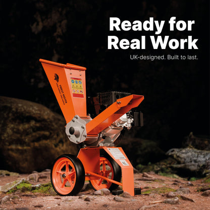 Forest master FM6DD 6hp Gas Compact self-Feeding Wood Chipper. Powerful Garden Machine Delivers up to 3600 RMP. Chips up to 50mm (2 inch) Easy Storage and Portability…