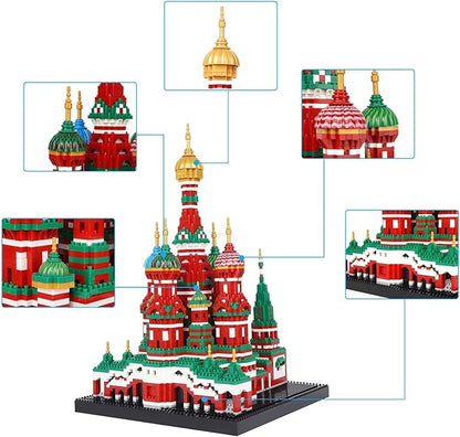 Building Block Set Saint Basil's Cathedral Architecture Model Micro Mini Blocks Educational Mini Blocks 4300 PCS