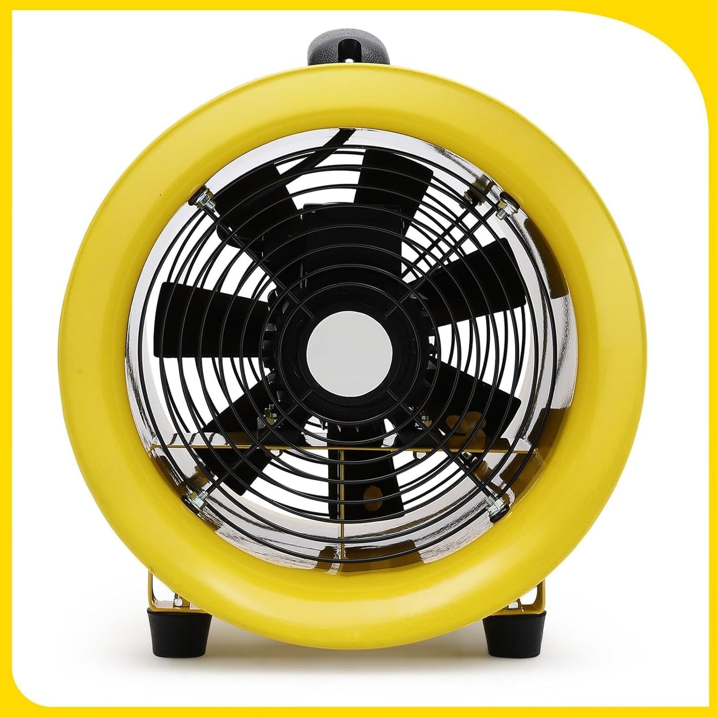 GAOMON Portable Utility Blower Fan, 10 Inch 3300 RPM Heavy Duty Cylinder Axial Exhaust Fan with 33 FT Duct Hose, Industrial Air Blower Ventilator for Ventilating Workshops, Confined Space