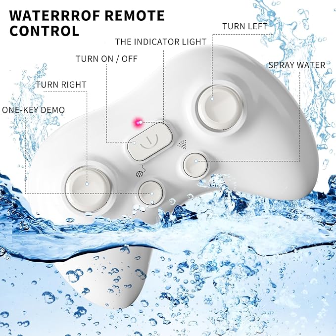 2.4Ghz Remote Control Whale Shark Toys for Boys Kids 1:18 Scale High Simulation Whale Shark for Pool Electric RC Shark Fish Toys with Light &amp Spray Water Function for 4 5 6 7 8 9 Year olds Kid