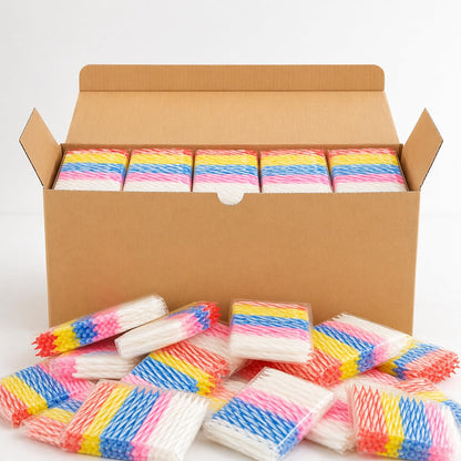 Cwise 50 Pack (3500 Count) Bulk Spiral Birthday Candles - Spiral Candles for Cake or Cupcake - Celebration Candles -Bulk Pack for Cakes - Colorful Birthday Candles