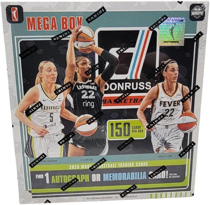 2025 Donruss Women's Basketball WNBA Mega Box with 150 Total Trading Cards + 6 Toploaders + Magnetic Holder and StreetCards Magnet! Look for Caitlin Clark!