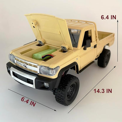 RC Rock Crawler 4x4 RC Truck Toyota LC79 1/12 Remote Control Truck MN82 RC Crawler Off Road Pickup 2.4G All Terrain 280 Motor Proportional Throttle Steering RTR Hobby Toy Adult