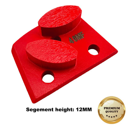 9 Pcs Pro Lavina Diamond Grinding Shoes M Bond for Medium Floor (Grit Optional), for Lavina Floor Grinding Machine (40 Grit - 2 Oval Segment M Bond for Medium Floor)