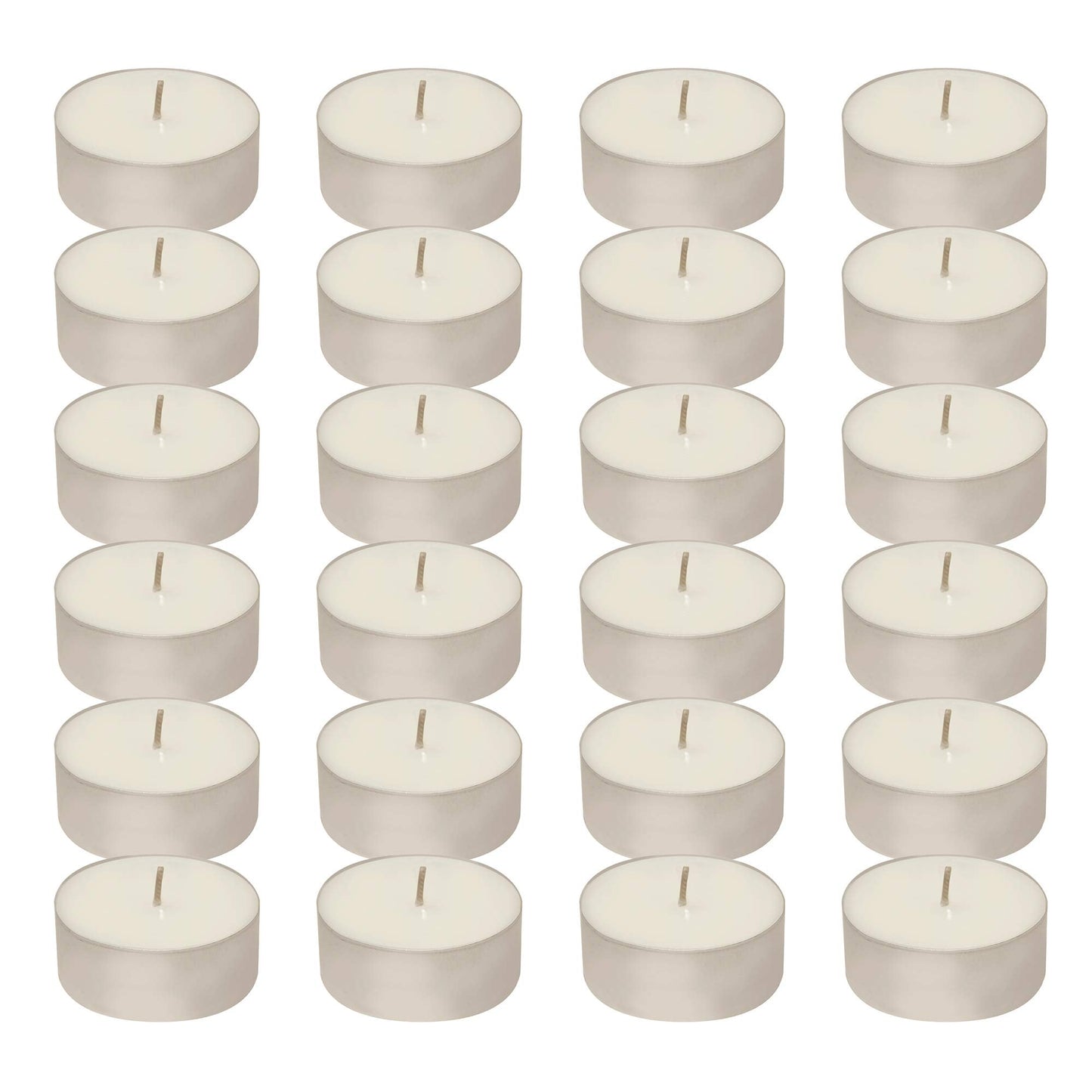 LumaBase Extra Large Tea Light Candles - Set of 24