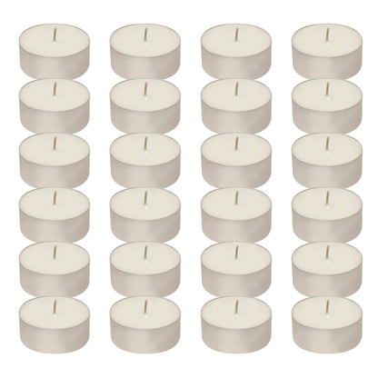 LumaBase Extra Large Tea Light Candles - Set of 24