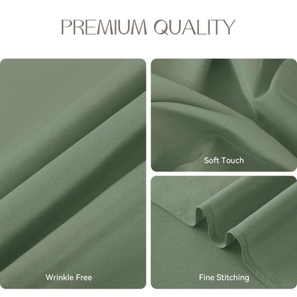Romanstile Spring Rectangle Tablecloth - Waterproof and Wrinkle Resistant Washable Polyester Table Cloth for Kitchen Dining/Party/Wedding Indoor and Outdoor Use (52 x 70 inch, Sage Green)