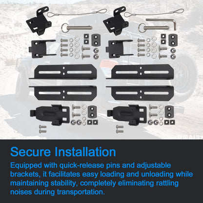 Motoparty Compatible with Pelican Cargo Case Roof Mount Kit BX140R BX55S BX85S BX90R with Instruction Manual