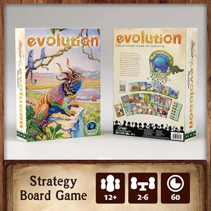Northstar Game Studio Evolution Board Game | Create Species in This Strategy Game for Adults Teens and Families | 2-6 Players Age 12+
