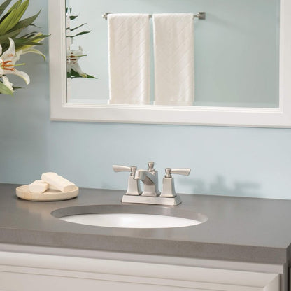 Moen DN8324BN Retreat Collection 24-Inch Bathroom Single -Towel Bar, Brushed Nickel with Moen DN8386BN Retreat Collection Bathroom Hand -Towel Ring with Hardware, Brushed Nickel