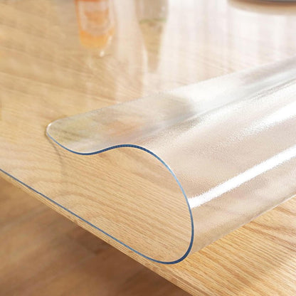 LovePads Frosted Table Cover Protector 44 x 72 Inch, 1.5mm Thick Plastic Table Cover, Table Protector for Dining Room Table, Waterproof Vinyl Tablecloth Table Pad Mat for Kitchen, Writing Desk