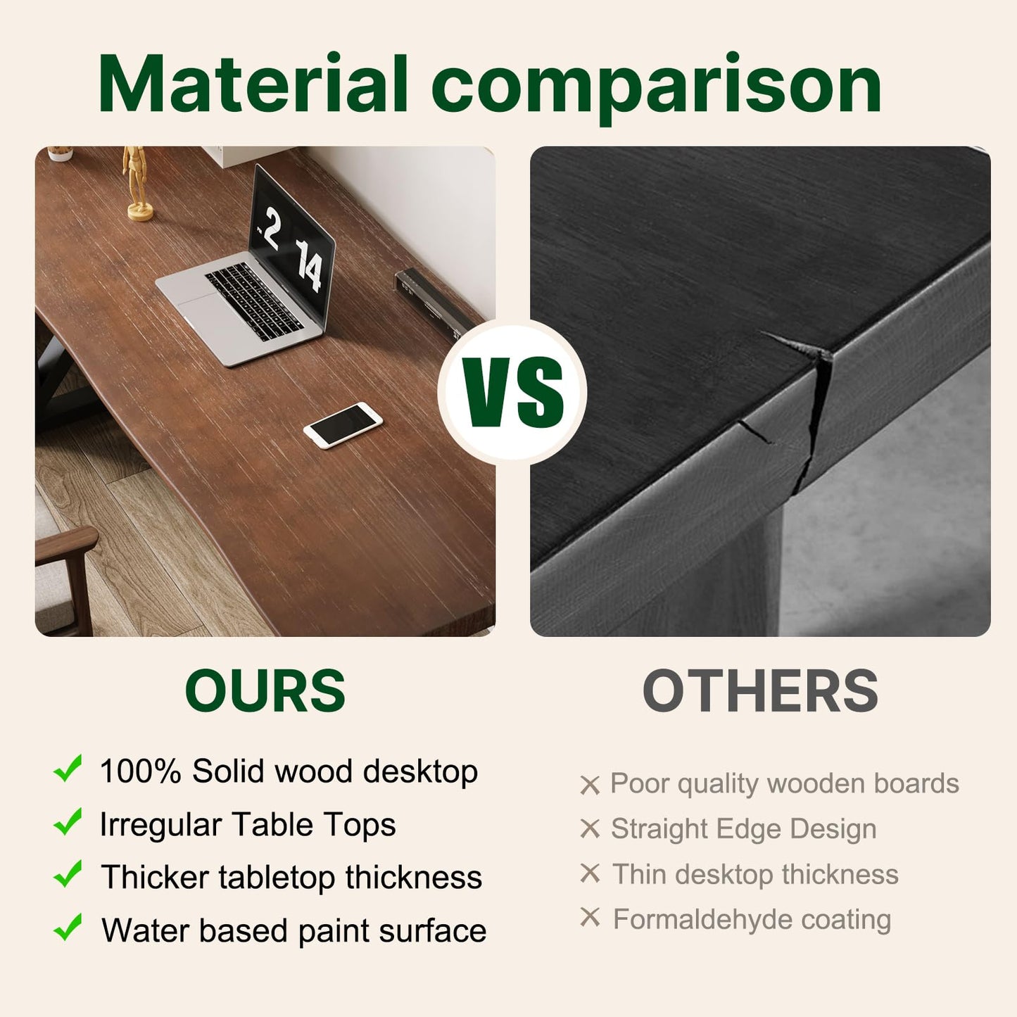 jmzx store Solid Wood and Metal Modern Industrial 56 inch Wide Home Office Desk, Writing Table, Workstation, Perfect Table for Your workspace Study Table Furniture in Rustic Natural Aged Brown
