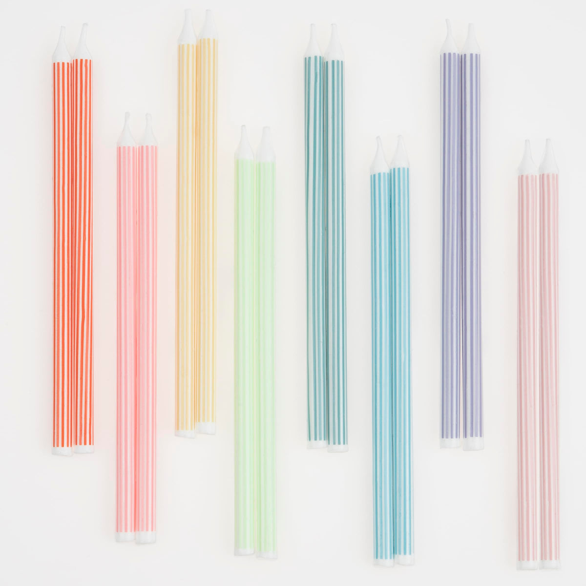 Meri Meri Happy Birthday Candles for Cake (Pack of 16), 2 Sizes of Birthday Cake Candles, Unscented, Meri Meri Candles