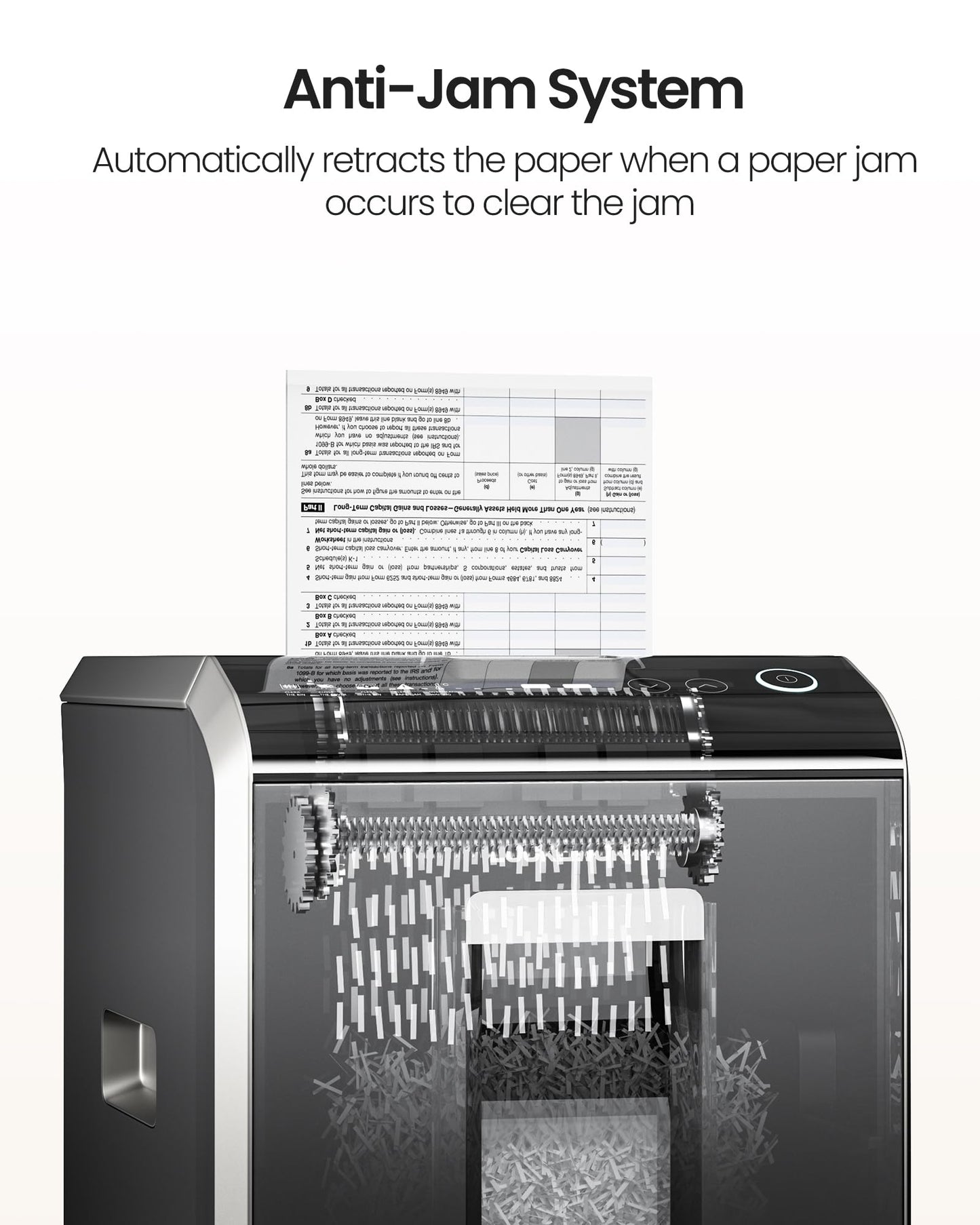 Locksworth-200-sheet Micro-Cut Paper Shredder, P-5 High Security Shredders for Home Office Heavy Duty, Document Shredder, Home Office Heavy Duty Shredder, 8.5 Gallon Capacity