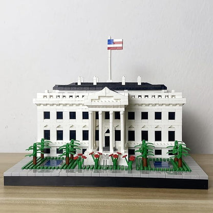 US White House Micro Mini Building Blocks Toys for Adult Perfect Replica Educational Fun Display-Worthy Masterpiece