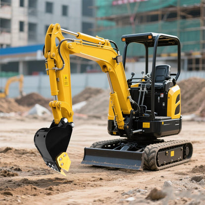 300mm Mini Excavator Bucket, 11.81in Excavator Attachments,300mm Narrow Digging Buckets with Metal Teeth Hole Diameter 0.98in, Center Wheelbase 3.54in, Metal Trenching Digger (300mm Black Yellow)