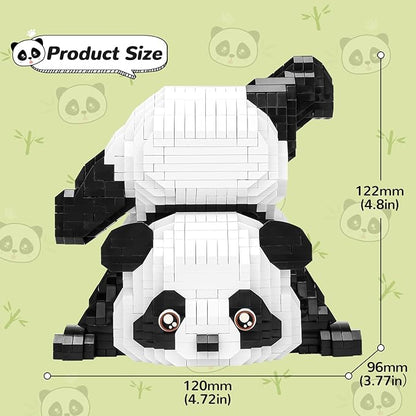 Cute Panda Mini Building Blocks Sets for Goodie Bags Not Compatible with Lego Animals 1325 PCS Micro Mini Building Toy Bricks for Adults Party Favors for Boys Girls 14+