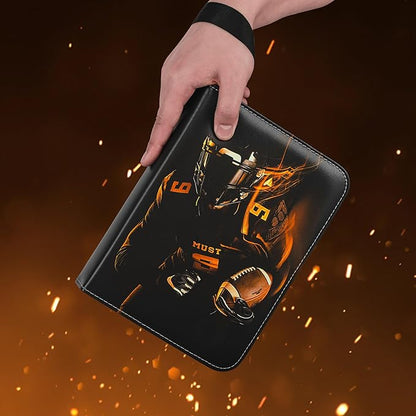 Football Card Binder2025-2026 Sports Trading Card with Sleeves Holder Album990 Pockets Rugby Card Holder Sheets Display Storage Protectors for Collectors Boys and Girls Gift