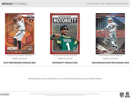 Panini 2025 Mosaic Football 6-Pack Hobby Blaster Box (1 Green Mosaic Per Blaster Box)