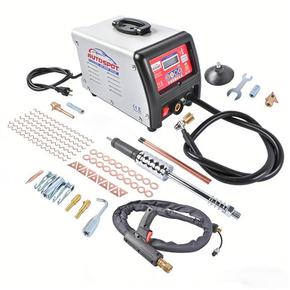 Spot Welder Dent Puller, 110V 3KW Stud Welder Machine, Panel Spot Welder Puller,9 Models Spot Welding Machine for Car Body Dent Repair, Stepless Adjustment, Mixizap