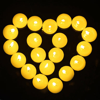 20 Pcs Floating Candles Centerpieces, 1.5 Inch Unscented Floating Candles Small Decoration for Valentine's Day, Thanksgiving, Wedding, Holiday, Parties and Home Decor