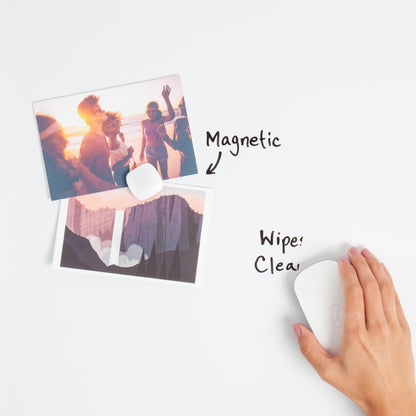 U Brands Contempo Magnetic Dry Erase Board White Board Bundle, 8.5” x 11”, White Modern Frame, Includes 4 Boards, 4 Markers, and 4 Magnets