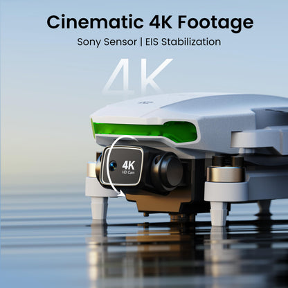 Drone with EIS 4K Camera for Adults, GPS Drone with 5.0" Screen on Controller, 70 Mins Flight, Long Range Transmission, AI Track&Orbit Mode, Follow Me, Auto Return, Lightweight and Foldable RC Drones for Beginner Toy Gifts, Under 249g