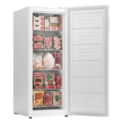 ICEVIVAL Upright Freezer, 11.0 Cu. Ft, Commercial Certified, Convertible 4-in-1 Refrigerator/Freezer, Garage Ready Stand Up Freezer, Freestanding Design for Home Kitchen Basement