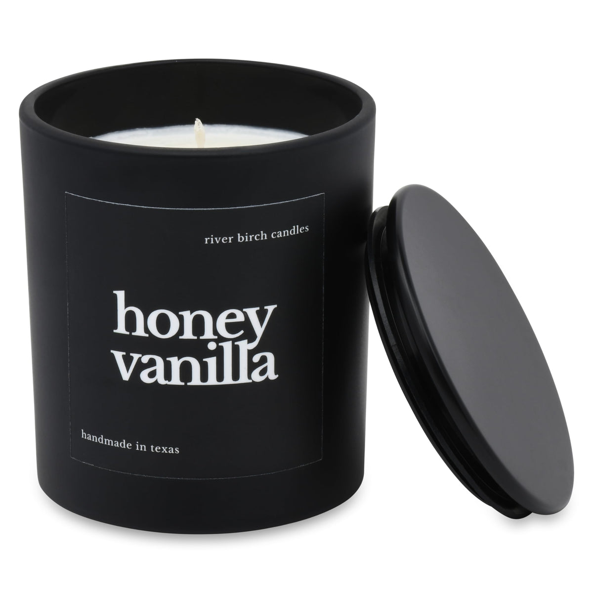 River Birch Candles Honey Vanilla Scented Candle | Premium, All-Natural, Non-Toxic, Soy Wax | 10oz 50 Hr Burn Time | Cozy Relaxing Gifts for Home