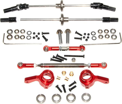 Axle Link Steering Cups Compatible with MN 1/12 MN78 Upgrade MN82 LC79 MN99s V2 Rc Car Metal Part Replace(Mixed Color)