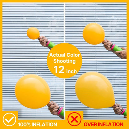 PartyWoo Mustard Yellow Balloons 100pcs Different Sizes of 36 18 12 10 5 Inch Yellow Fall Balloon Arch Kit for Birthday Engagement Baby Shower Bee Sunflower Little Cutie Party Decorations Yellow-Y10