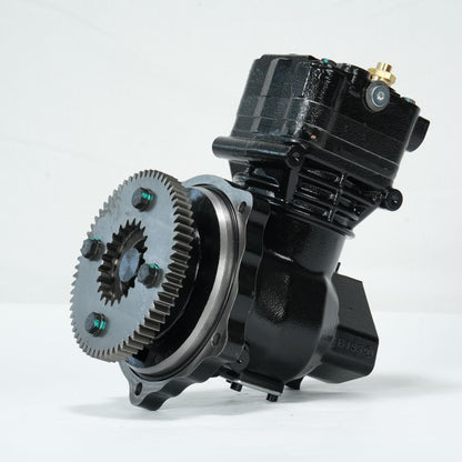 Air Brake Compressor Replacement for Detroit Diesel Series 60 14L Engine – Compatible with R23535534 HDX5018485X DDE R23535534 23535534, Heavy Duty 12V Air Compressor for Trucks